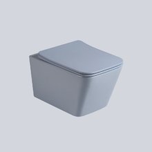 Подвесной безободковый унитаз Vincea Q-Line VT1-12MO, ультратонкое soft close сиденье, цвет океан матовый