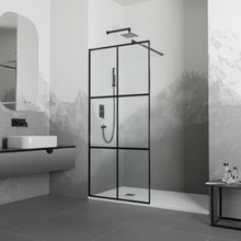 Душевая стенка RGW WA-011B Walk In, 120 см, стекло прозрачное, профиль черный, 35101112-84