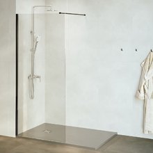 Душевая стенка RGW WA-010B Walk In, 120 см, стекло прозрачное, профиль черный, 351001012-14