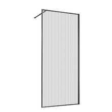 Душевая стенка со свободным входом Vincea Walk in HP Art VSW-1HP900FLGM, 90 см, стекло рифленое, профиль вороненая сталь