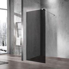 Душевая стенка со свободным входом Vincea Walk-In VSW-1H110CG, 110 см, стекло тонированное, профиль хром