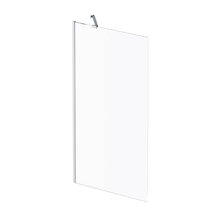 Душевая шторка на ванну, Am.Pm Gem W90BS-080-140CM, 80-140 см, неподвижная, профиль хром, стекло матовое