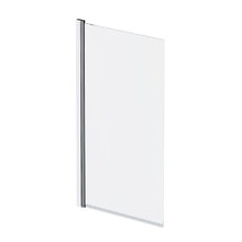 Душевая шторка на ванну Am.Pm Gem W90BS-D080-140CT, 80х140 см, поворотная, профиль хром, стекло прозрачное