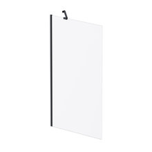 Душевая шторка на ванну Am.Pm Gem 80 х 140 см, неподвижная, профиль черный матовый, стекло матовое, W90BS-080-140BM