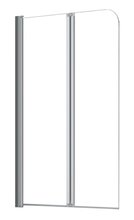 Шторка на ванну Azario Boston 80 x 140 см складная, стекло прозрачное, профиль хром, AZ-141 80 (41,5+38,5)*140