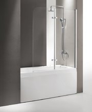 Душевая шторка на ванну Cezares Eco-O-V-21-120/140-P-Cr 120 x 140 см стекло матовое