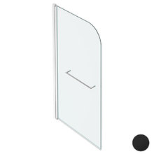 Шторка для ванны Jacob Delafon Odeon Up, 80 см, с полотенцедержателем, профиль черный, E4932-BL