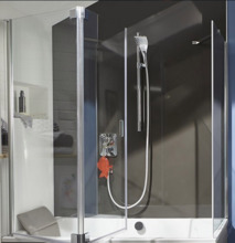 Шторка для ванны Jacob Delafon Capsule 140х120 см для установки в нишу, E6D126-GA