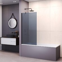 Шторка на ванну RGW Screens SC-151-B 600, 351115106-34, 60 см, стекло тонированное, профиль черный