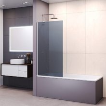 Шторка на ванну RGW Screens SC-150 700, 351115007-31, 70 см, стекло тонированное, профиль хром