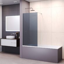 Шторка на ванну RGW Screens SC-050 900, 351105009-31, 90 см, стекло тонированное, профиль хром