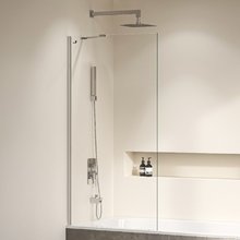 Шторка на ванну RGW SC-150, 70 x 150 см, стекло прозрачное, профиль хром, 351115007-11