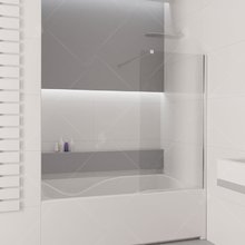 Душевая шторка на ванну RGW SC-52, 35115207-11, 70 х 150 см, профиль - хром