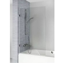 Душевая шторка на ванну Riho VZ Scandic NXT X108, G001137121, 75 см, стекло прозрачное, профиль черный