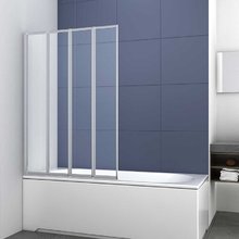 Шторка для ванны Vincea VSB 100 см, стекло прозрачное, профиль хром, VSB-31100CL