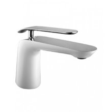 Смеситель для раковины Lemark Melange LM4906CW, хром белый