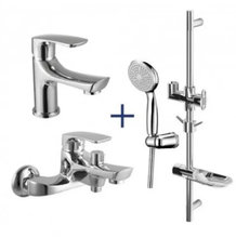 Комплект смесителей Lemark Plus Shape, хром, LM1780C