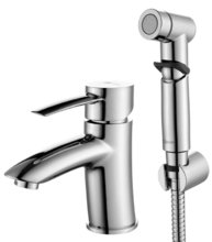 Смеситель Lemark Atlantiss LM3216C для раковины с гигиеническим душем, хром