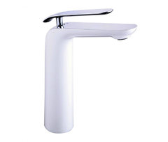 Смеситель Lemark Melange LM4909CW для раковины, белый/хром