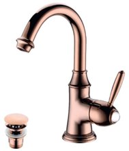 Смеситель для раковины Lemark Spark LM6707RG, розовое золото