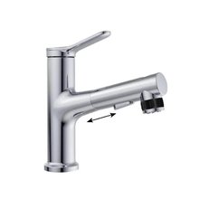 Смеситель для раковины BelBagno BB-LVMD-CRM-W0, с выдвижным изливом, цвет хром