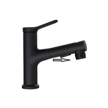 Смеситель для раковины BelBagno BB-LVMD-NERO-W0, с выдвижным изливом, цвет черный матовый