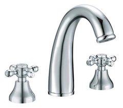 Смеситель Boheme Tradizionale 277 Cromo для раковины на 3 отверстия, хром