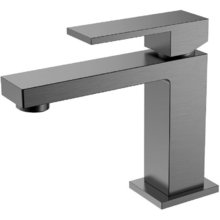 Смеситель Boheme Qubic для раковины, вороненая сталь, gunmetal, 471-GM