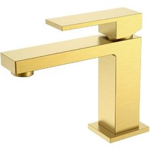 Смеситель для раковины Boheme Qubic 471-MG, цвет Matt Gold