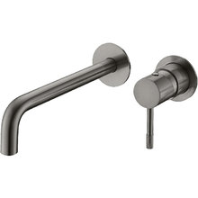 Смеситель для раковины из стены Boheme Uno Gun Metall 465-GM, PVD покрытие