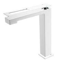 Смеситель Boheme Q для раковины, белый, хром, 142-WCR