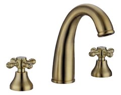 Смеситель Boheme Medici 317 Presente для раковины на 3 отверстия, бронза