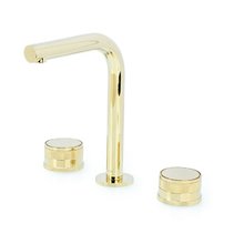 Смеситель для раковины Boheme Prestige 152-G-PR, встраиваемый, цвет золото