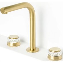 Смеситель для раковины Boheme Aura 152-MG-A, встраиваемый, цвет золото матовый