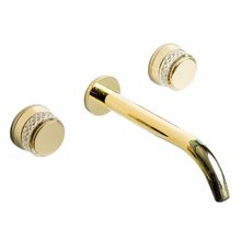 Смеситель для раковины Boheme Aura 152-2-G-A, встраиваемый, цвет золото