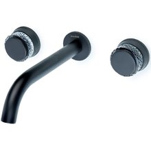 Смеситель для раковины Boheme Aura 152-2-B-A, встраиваемый, цвет черный