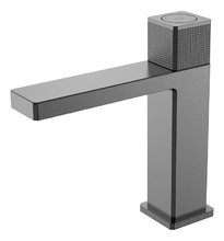 Смеситель Boheme Quad для раковины, вороненая сталь, gunmetal, 159-GM