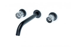 Смеситель Boheme Elegante 152-2-B-EL, для раковины встраиваемый, черный