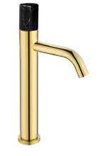 Смеситель Boheme Stick 122-G-MR-BLACK для раковины, золото