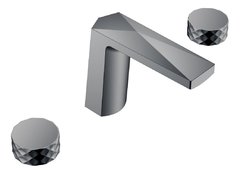 Смеситель для раковины Boheme Venturo 150-SGM-DIAMOND, ручка Diamond, цвет Shine Gun Metall