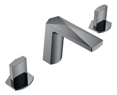 Смеситель для раковины Boheme Venturo 150-SGM-ICE, ручка Ice, цвет Shine Gun Metall