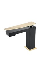 Смеситель для раковины Boheme Q, цвет черный/золото, 141-BG.2