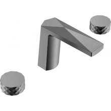 Смеситель для раковины Boheme Venturo 150-GM-DIAMOND, ручка DIAMOND, вороненая сталь, gunmetal