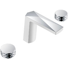 Смеситель для раковины Boheme Venturo 150-WCR-DIAMOND, ручка DIAMOND, цвет белый/хром