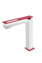 Смеситель для раковины Boheme Q, цвет белый/красный, 142-WR