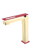 Смеситель для раковины Boheme Q, цвет золото/красный, 142-GR