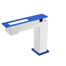 Смеситель Boheme Q для раковины, цвет белый/синий, 141-WUW