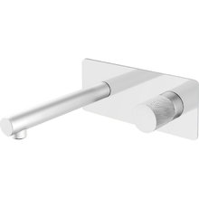 Смеситель Boheme Stick 125-WCR.2 для раковины, White touch chrome
