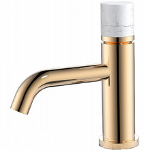 Смеситель Boheme Stick 121-G-MR-W для раковины, Gold Mramor White