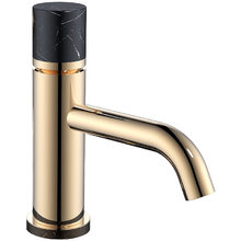Смеситель Boheme Stick 121-G-MR-BLACK для раковины, Gold Mramor Black
